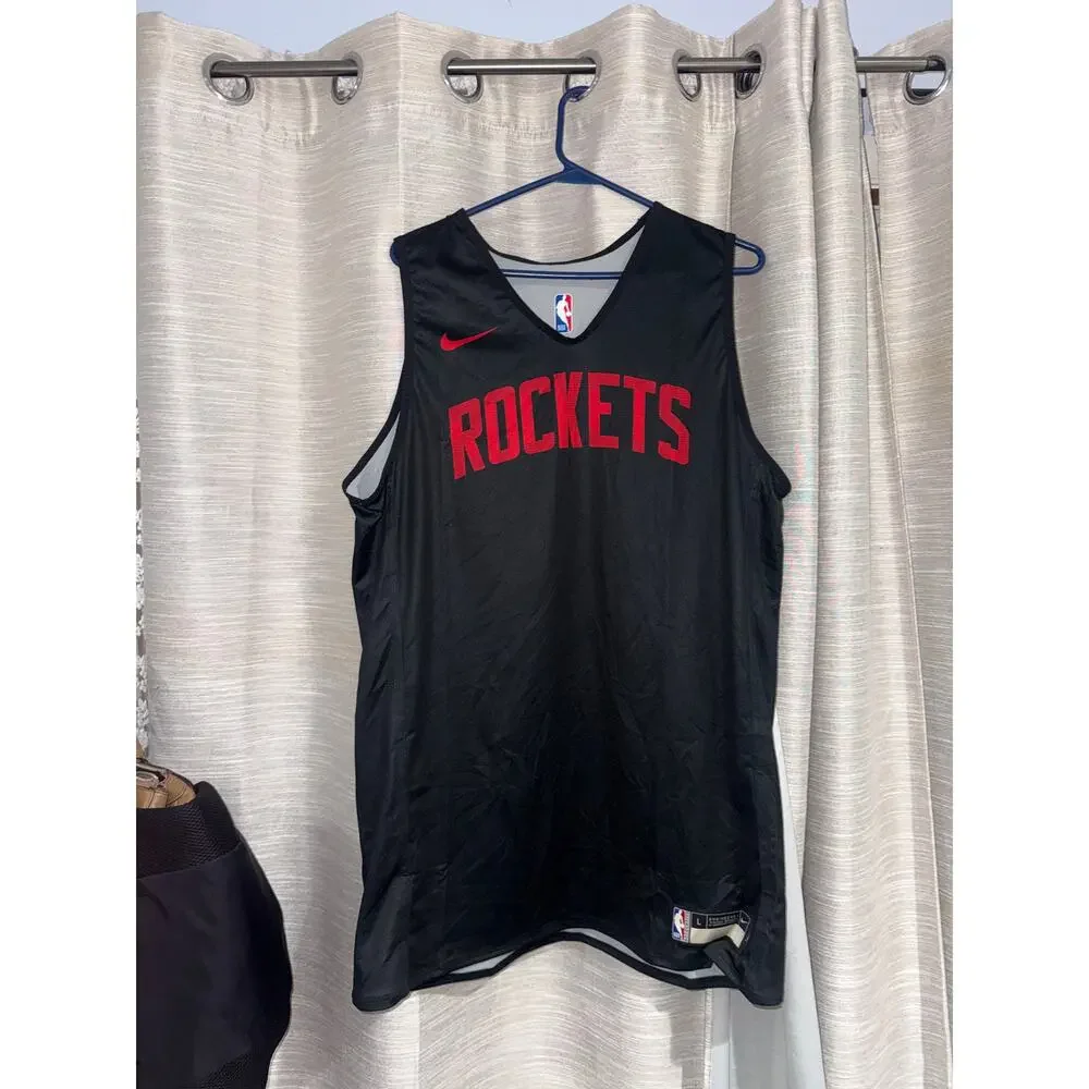 HOUSTON ROCKETS NIKE NBA Reversible Practice Jersey Mens Size L Tall